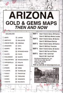 Arizona Gold & Gems, Then & Now (Maps)
