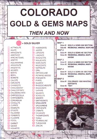 Colorado Gold and Gems, Then & Now (Maps)