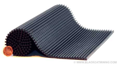 DEEP RIBBED RUBBER MATTING 12 X 24 inches