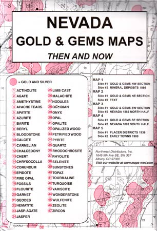 Nevada Gold &amp; Gems Then and Now (Maps)