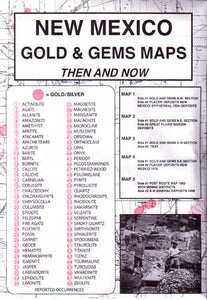 New Mexico Gold & Gems Then and Now (Maps)